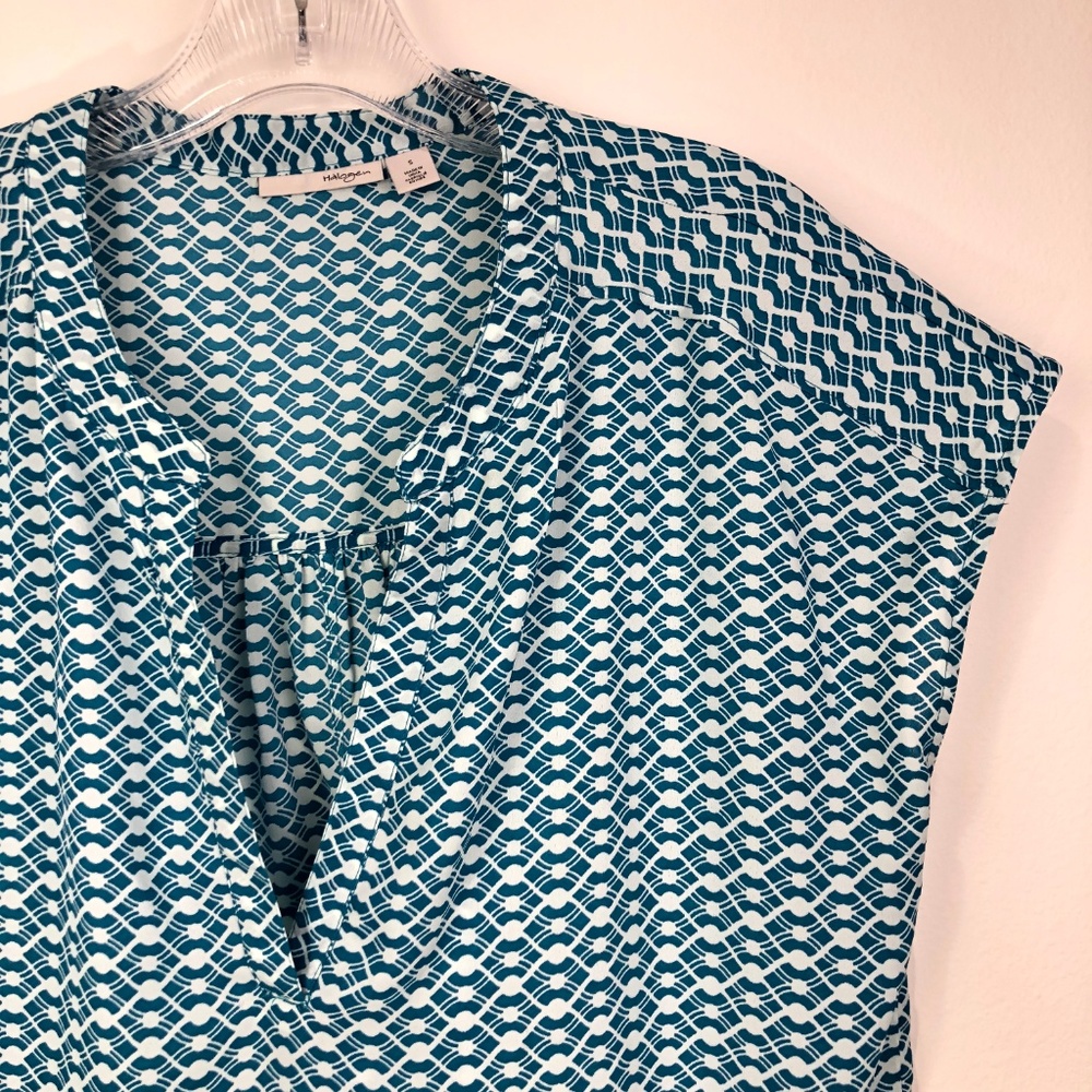 Halogen Boxy Pattern Blouse Small - Picture 5 of 7
